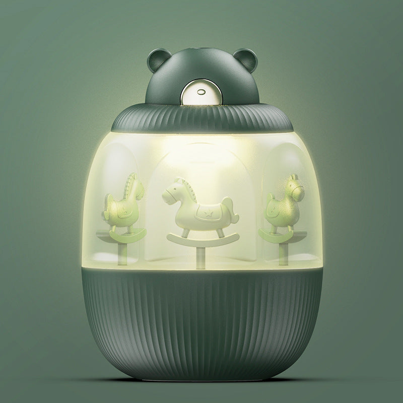 USB Rechargable Cool Mist Humidifier For Living Room Bedroom Office Electric Air