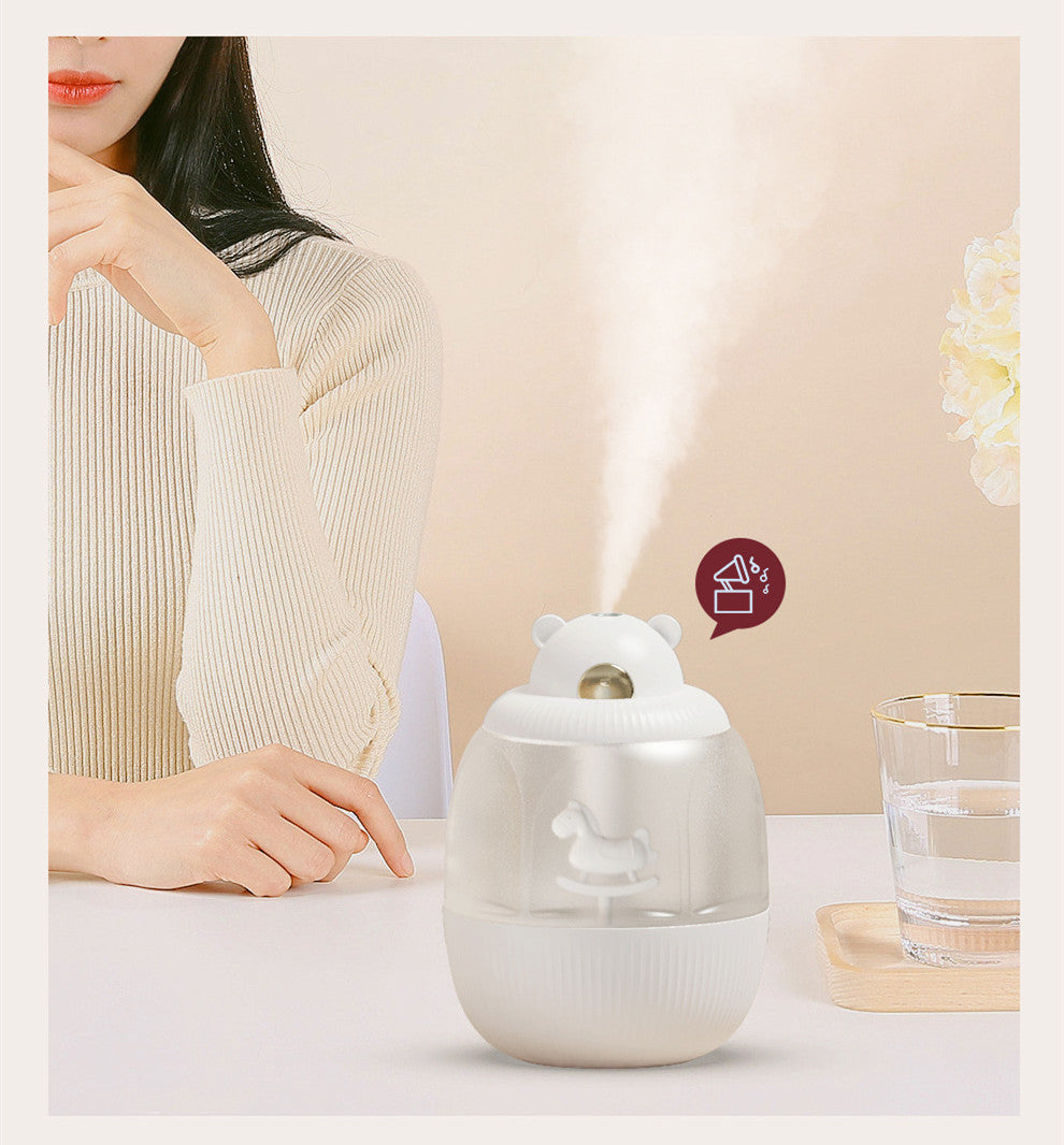 USB Rechargable Cool Mist Humidifier For Living Room Bedroom Office Electric Air