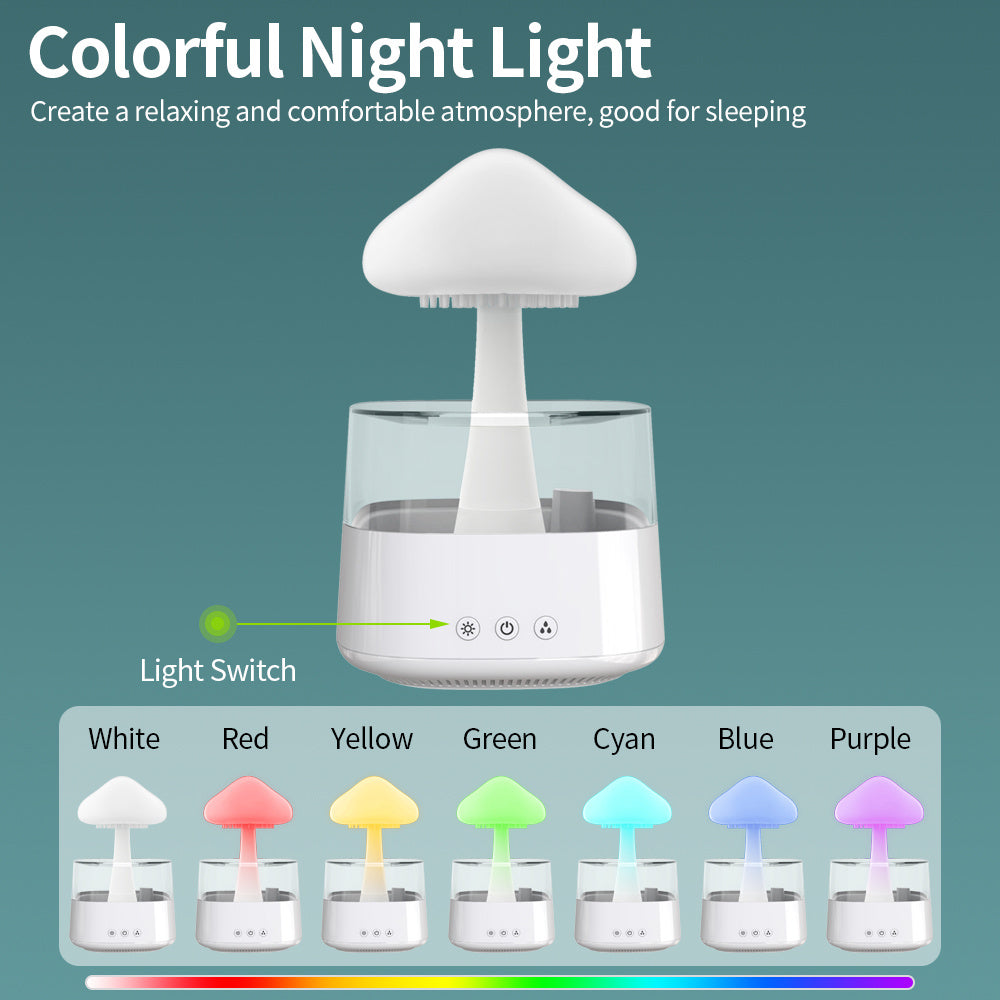 Rain Humidifier Mushroom Rain Cloud Humidifier