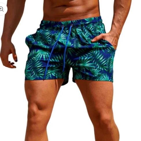 New Men's Beach Print Loose Shorts by AuroreWear