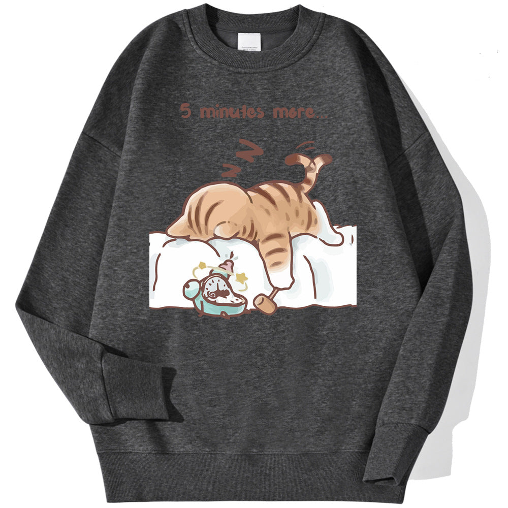 Let Me Sleep For Another Five Minutes Man Sudadera Korean Sweatshirt