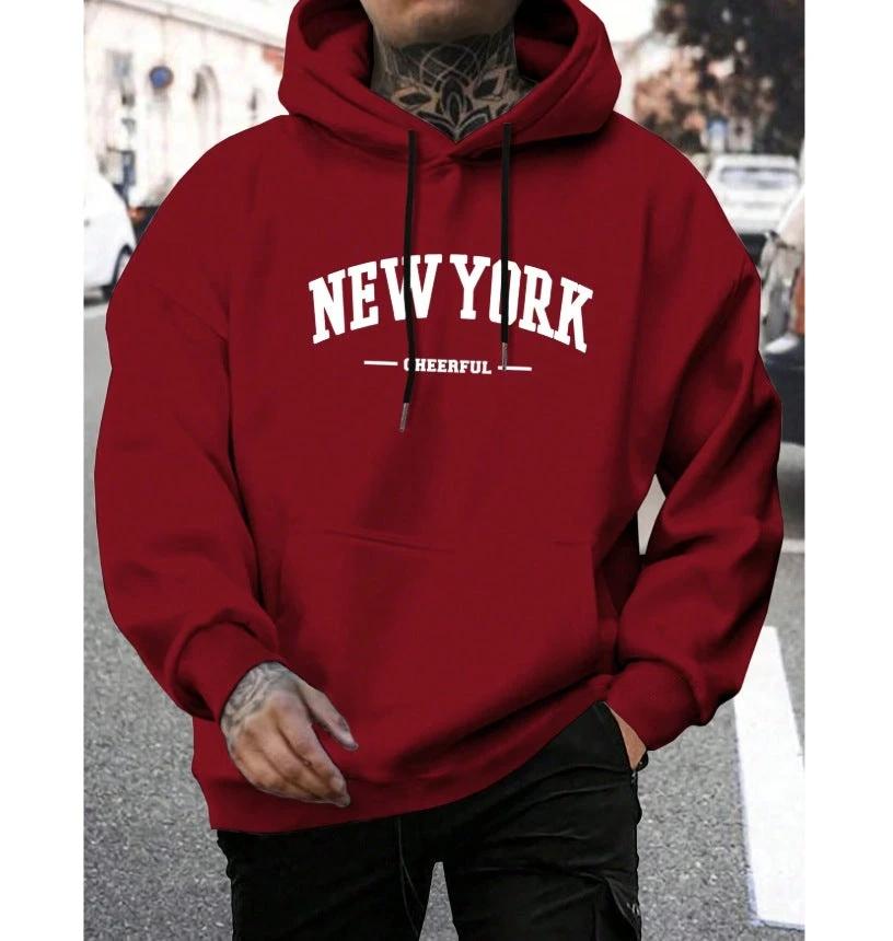 Men's Casual American-style Retro Loose Hooded Sweater by AuroreWear