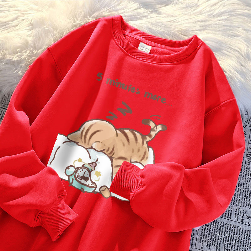 Let Me Sleep For Another Five Minutes Man Sudadera Korean Sweatshirt