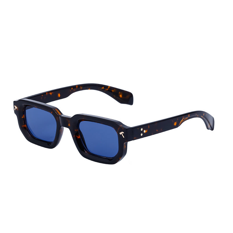 Square Frame Sunglasses Men's Advanced Driving Small Frame Sunglasses Men