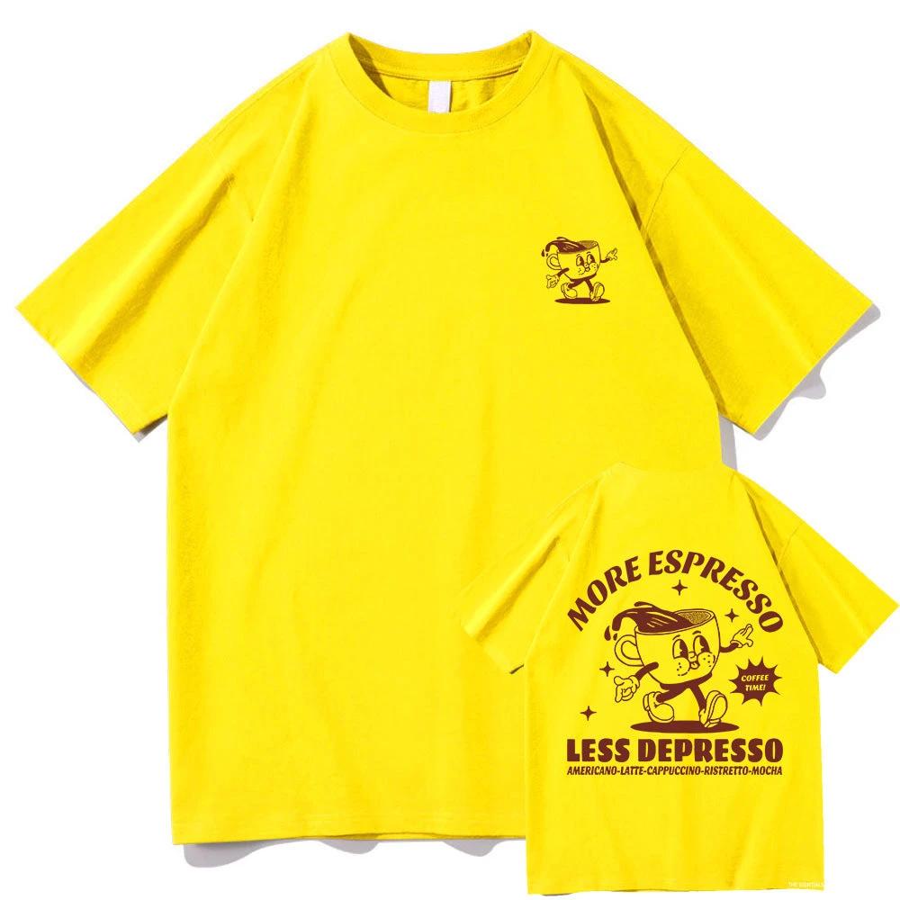 More Espresso Less Depression T-shirt Ancient Pattern Men And Women by AuroreWear