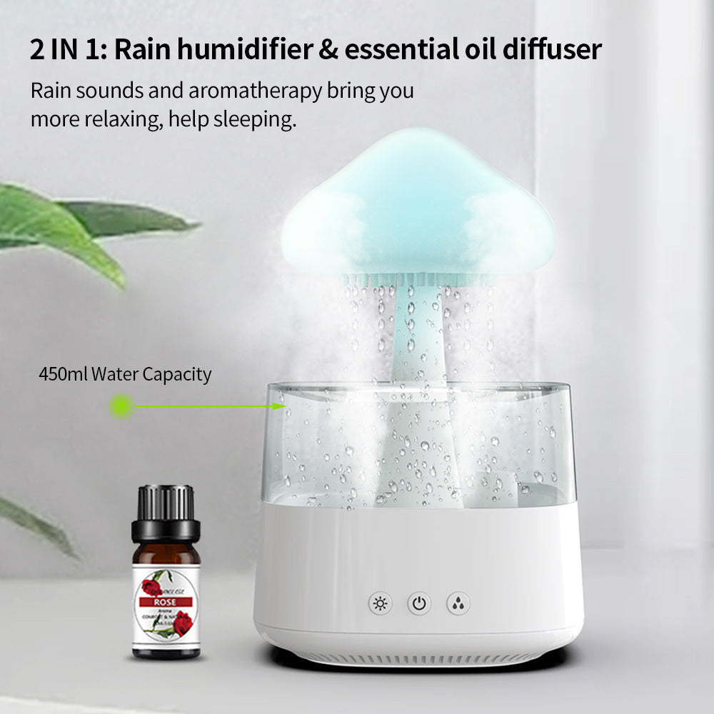Rain Humidifier Mushroom Rain Cloud Humidifier