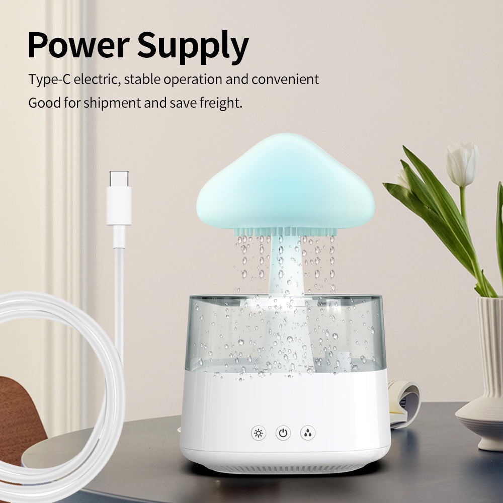 Rain Humidifier Mushroom Rain Cloud Humidifier