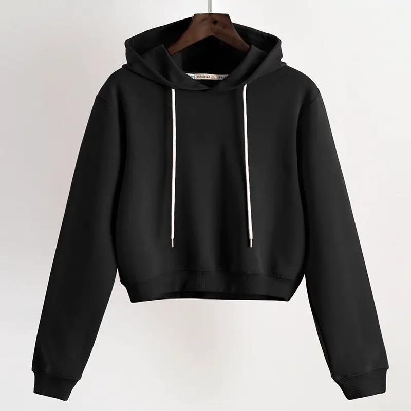 High Waist Short White Hoodie Women's Hood by AuroreWear