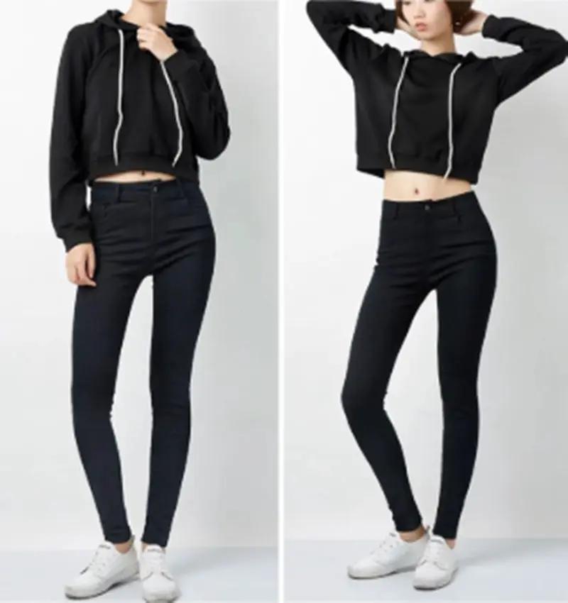 High Waist Short White Hoodie Women's Hood by AuroreWear