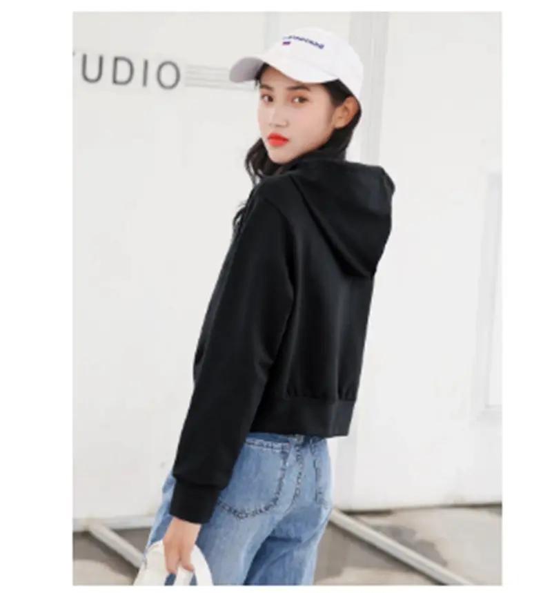 High Waist Short White Hoodie Women's Hood by AuroreWear
