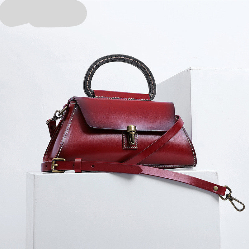 AuroreWear cream leather handbag for women, premium everyday bag