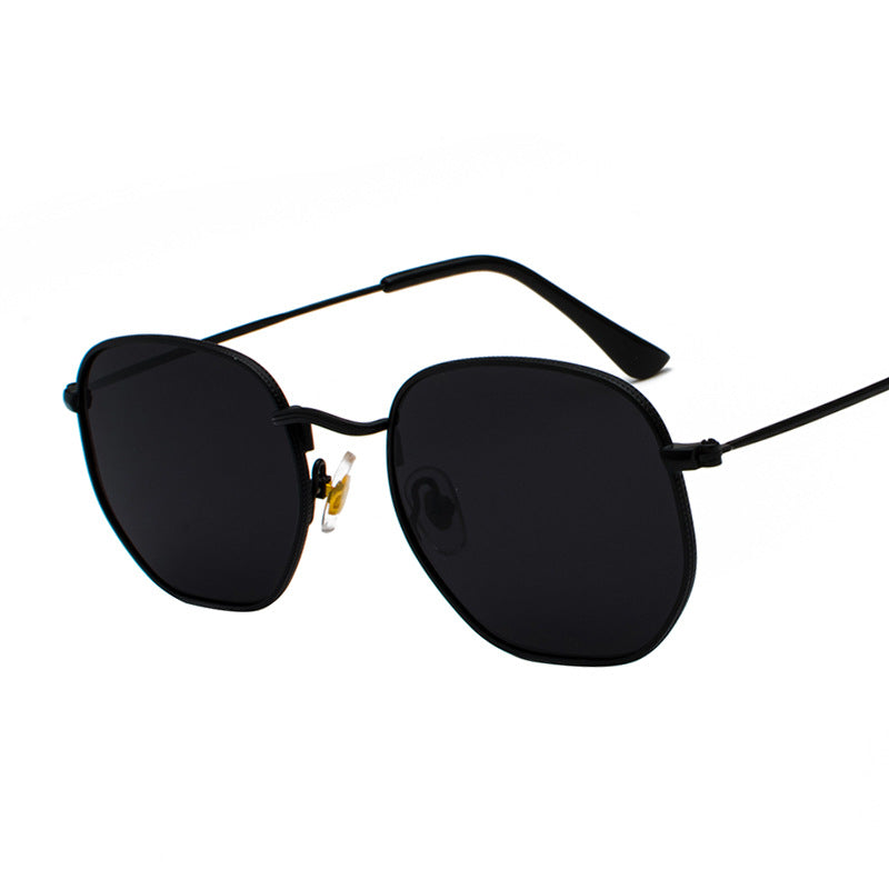 Harajuku Personality Irregular Sunglasses Fashion Metal Glasses Men'S Literary Style Sunglasses by AuroreWear