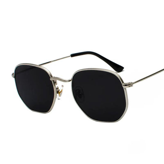 Harajuku Personality Irregular Sunglasses Fashion Metal Glasses Men'S Literary Style Sunglasses by AuroreWear