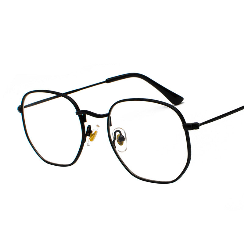Harajuku Personality Irregular Sunglasses Fashion Metal Glasses Men'S Literary Style Sunglasses by AuroreWear