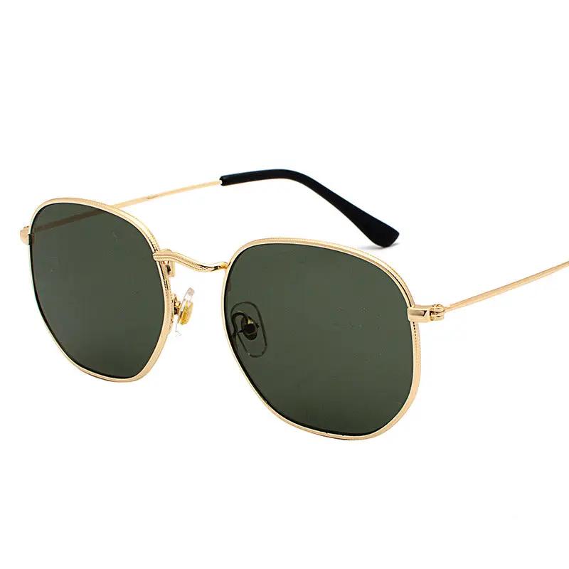 Harajuku Personality Irregular Sunglasses Fashion Metal Glasses Men'S Literary Style Sunglasses by AuroreWear