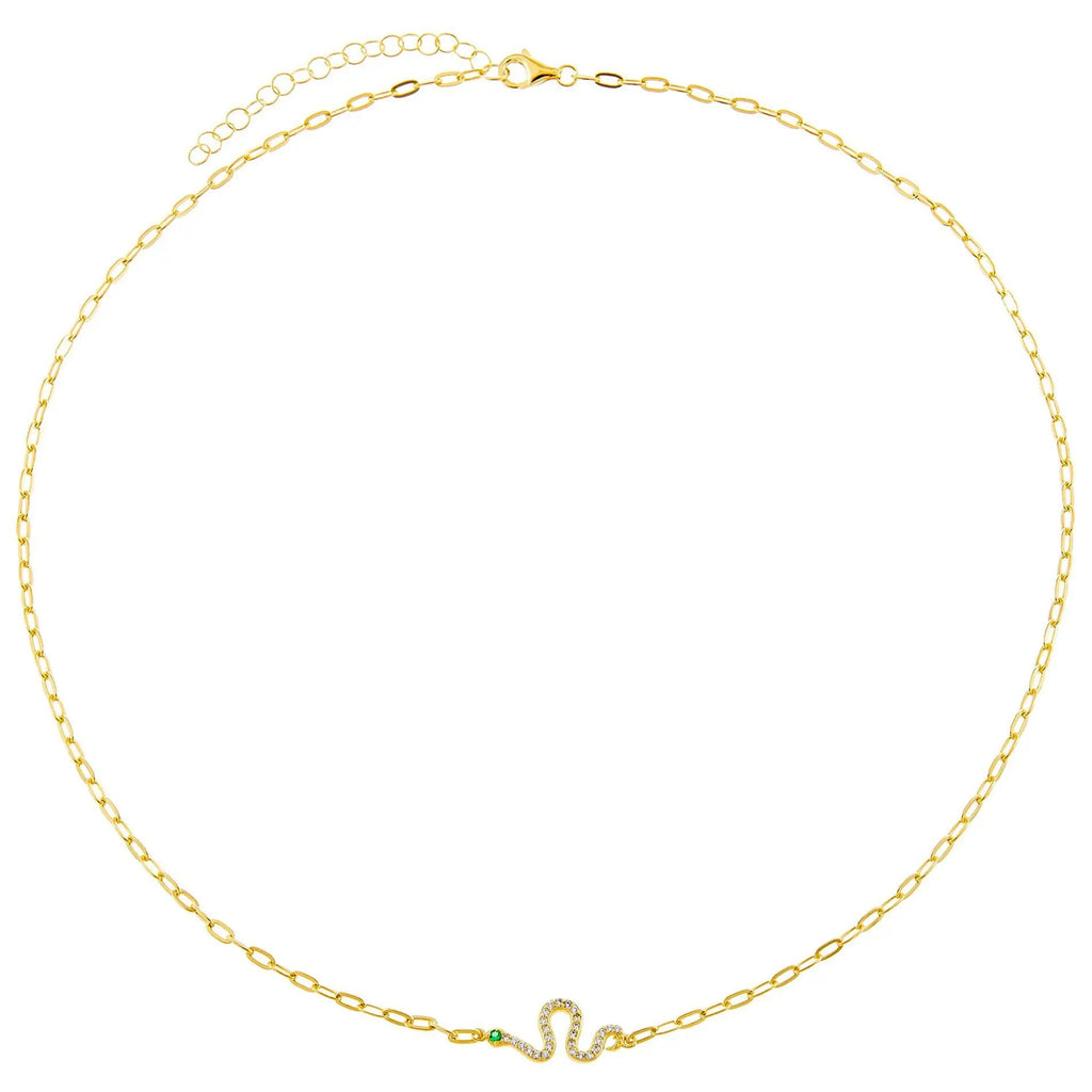 Micro-inlaid zircon copper jewelry necklace by AuroreWear