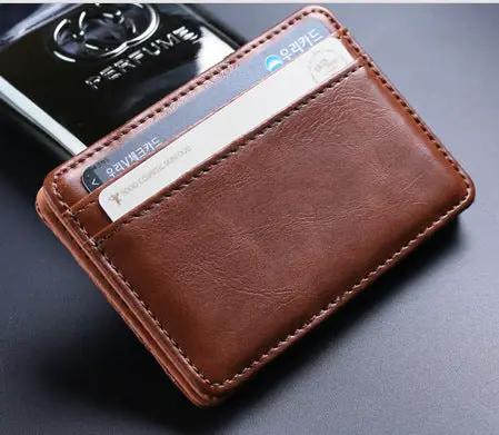 AuroreWear Compact Leather Card & Coin Wallet by AuroreWear