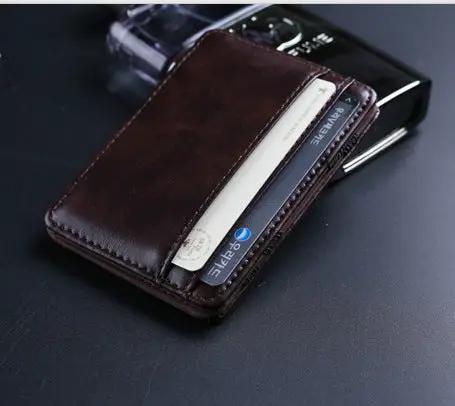 AuroreWear Compact Leather Card & Coin Wallet by AuroreWear