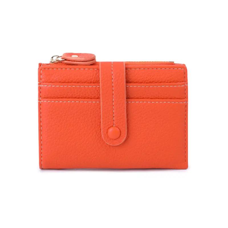 AuroreWear Plaid Leather Compact Wallet by AuroreWear