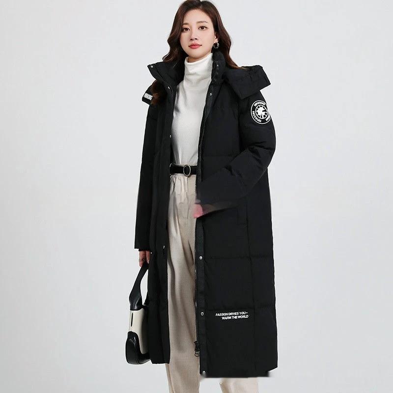 Women's Winter Thickened Casual Mid-length Down Jacket Hooded Jacket by AuroreWear