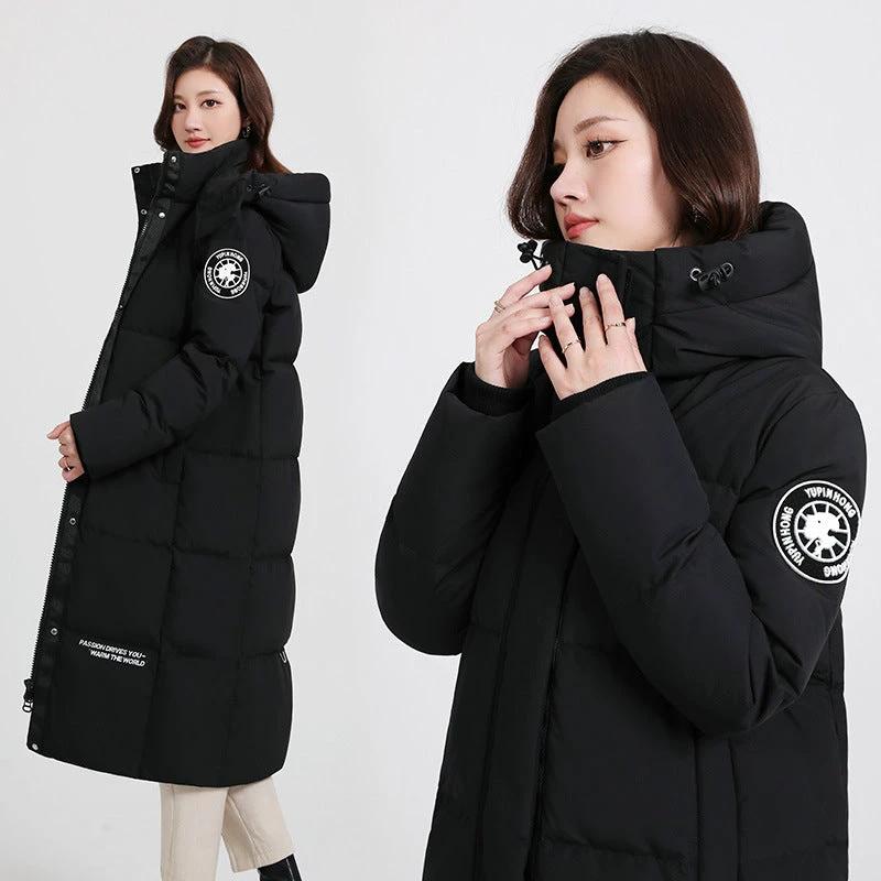 Women's Winter Thickened Casual Mid-length Down Jacket Hooded Jacket by AuroreWear