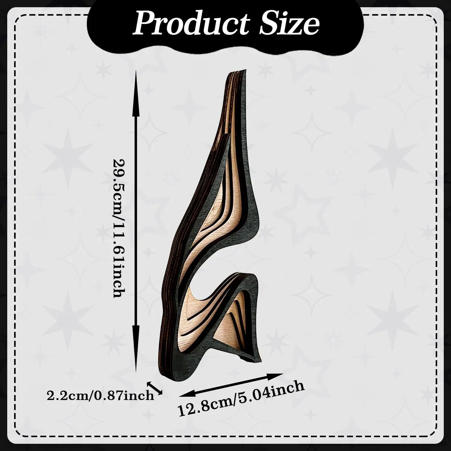 Wooden Three-dimensional Curved Art Home Decor Ornaments by AuroreWear