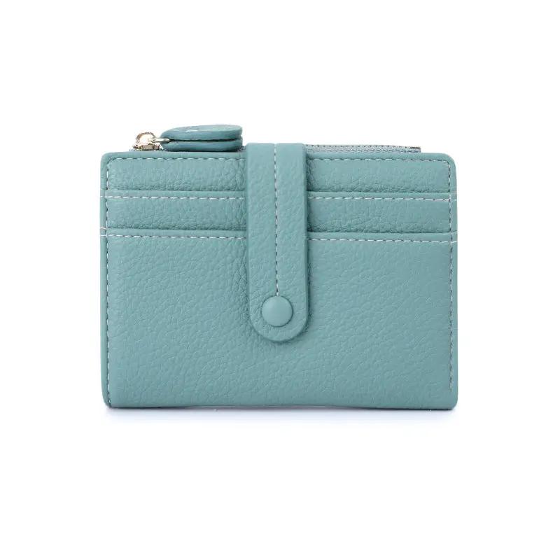 AuroreWear Plaid Leather Compact Wallet by AuroreWear