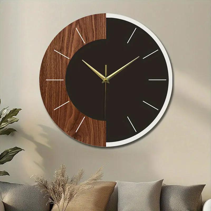 Nordic-style Minimalist Wooden Wall Clock Modern Home Decor Accent Wall Clock by AuroreWear