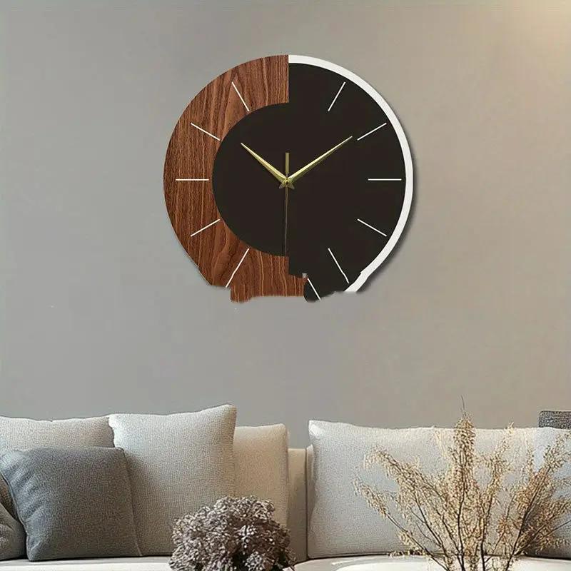 Nordic-style Minimalist Wooden Wall Clock Modern Home Decor Accent Wall Clock by AuroreWear