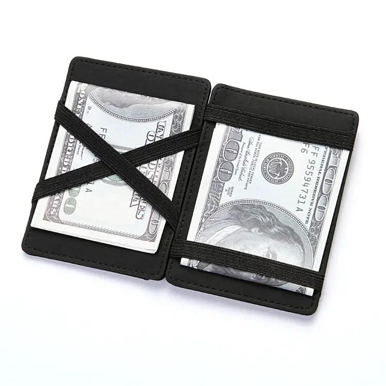 PU Creative Men's Magic Wallet Flip Card Holder by AuroreWear