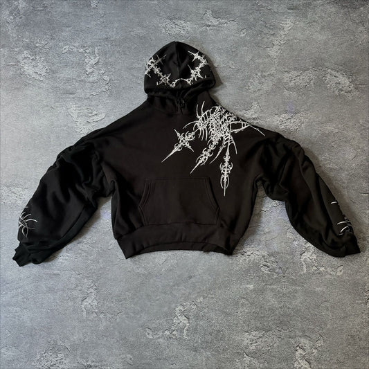 Fashionable Autumn Printed Pullover Hoodie