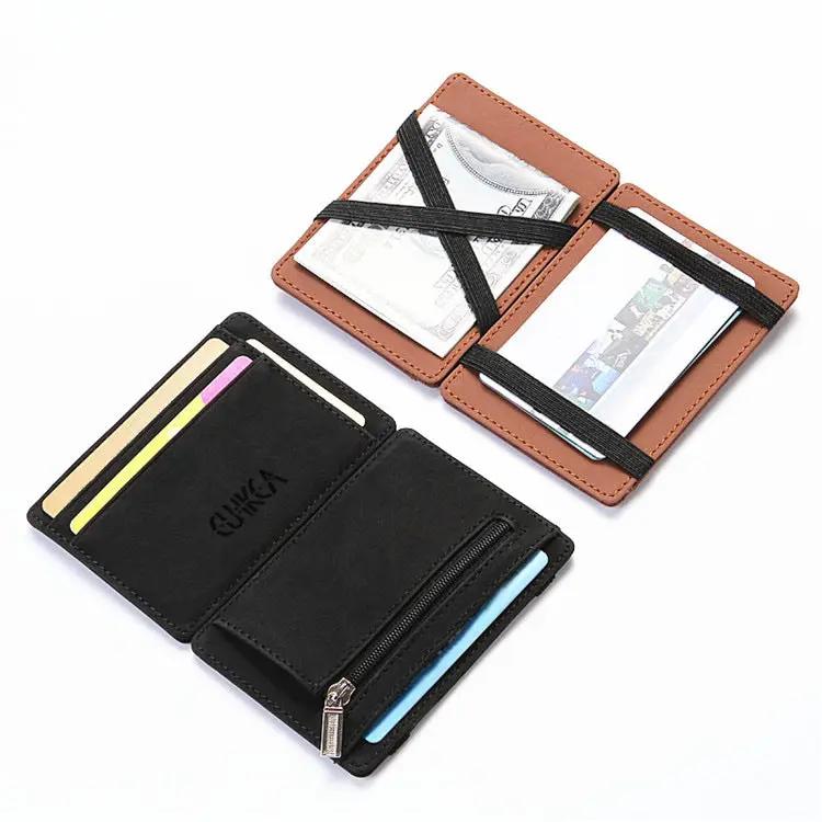 PU Creative Men's Magic Wallet Flip Card Holder by AuroreWear