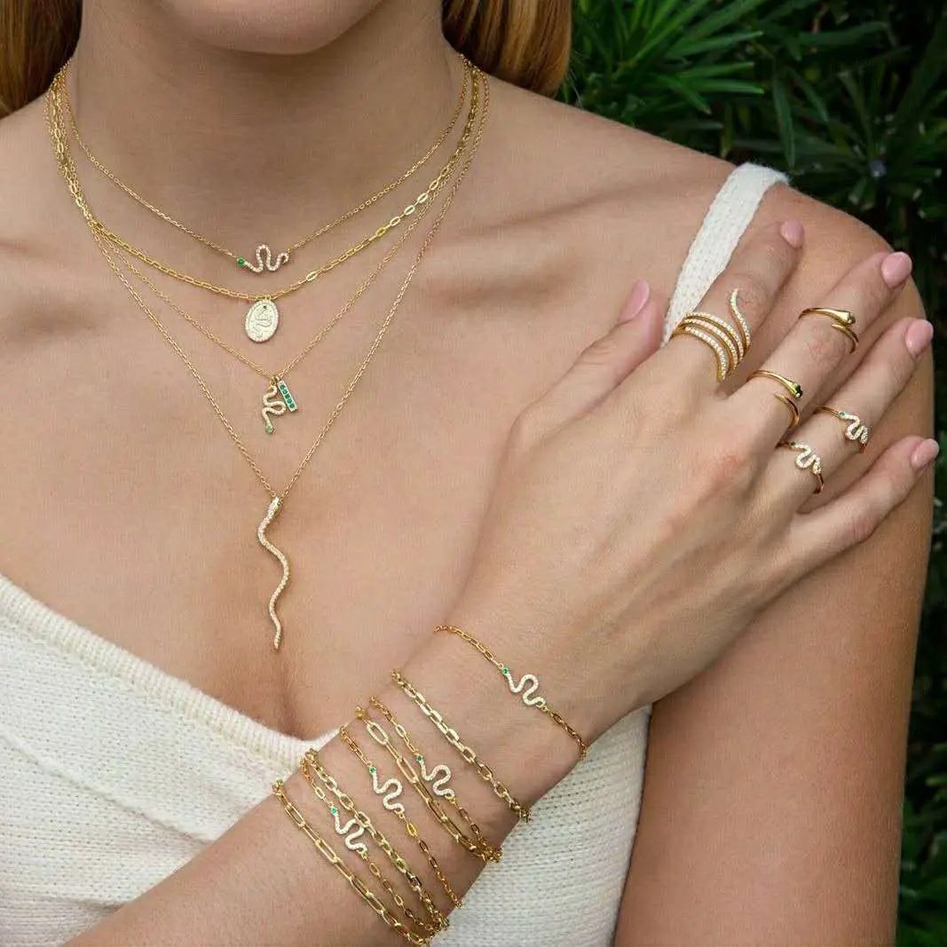 Micro-inlaid zircon copper jewelry necklace by AuroreWear
