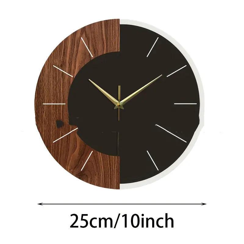 Nordic-style Minimalist Wooden Wall Clock Modern Home Decor Accent Wall Clock by AuroreWear