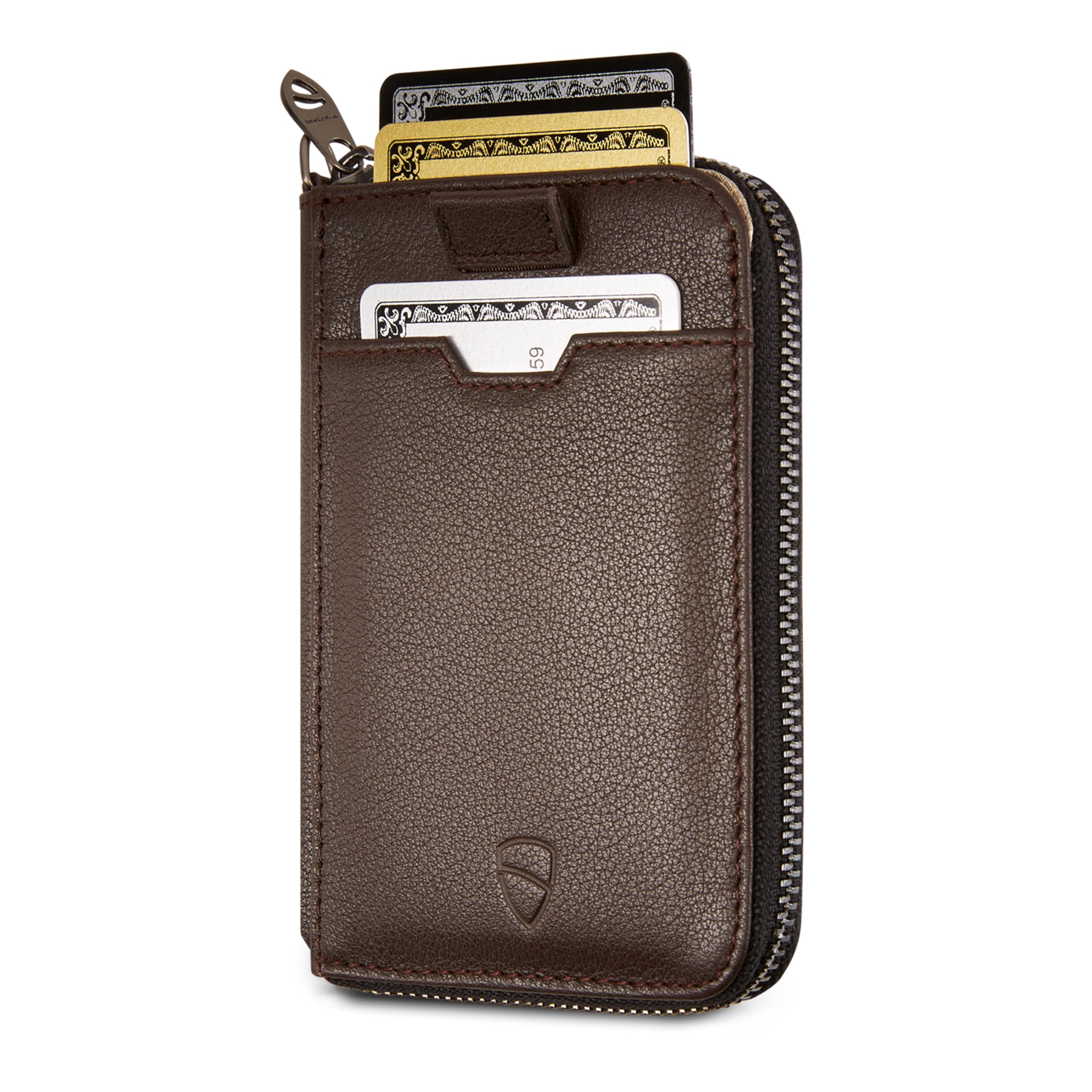 Vaultskin Notting Hill Slim Leather Wallet with RFID, Cognac