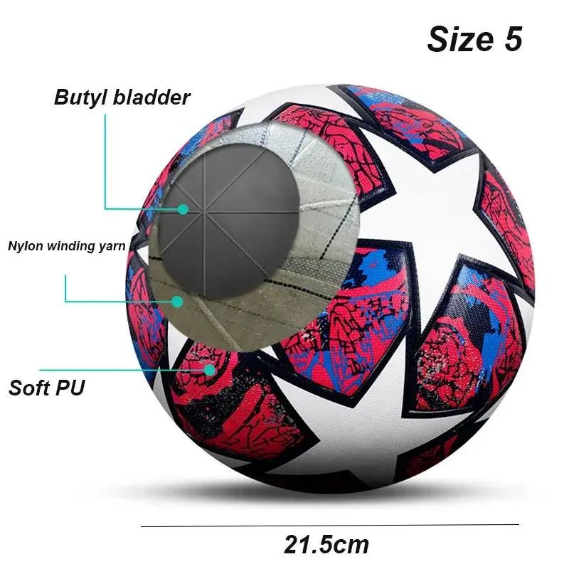 No 5 Football Children's Adult Competition Training PU Leather Football by AuroreWear