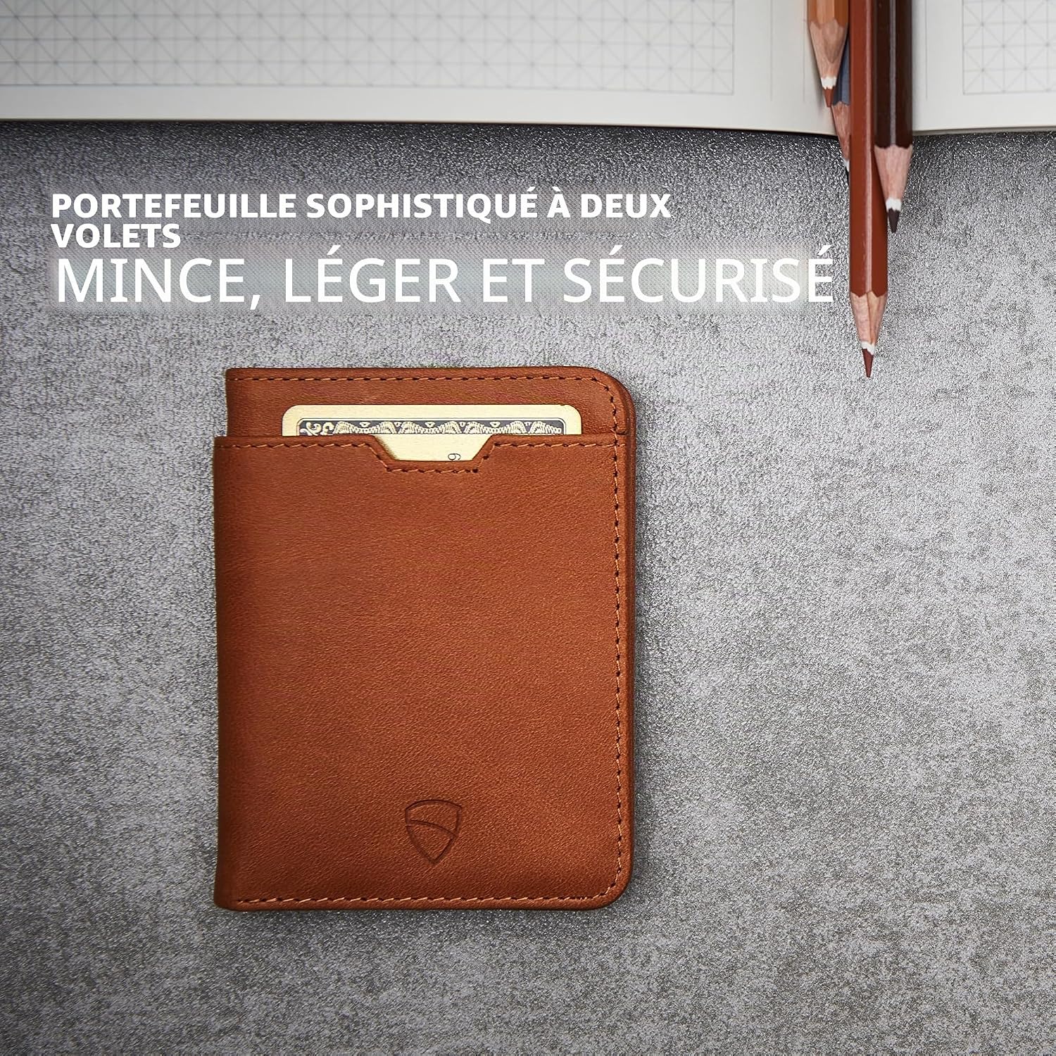 Vaultskin City Men's Leather Wallet with RFID Cognac