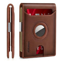 AuroreWear AirTag Leather RFID Wallet for Men