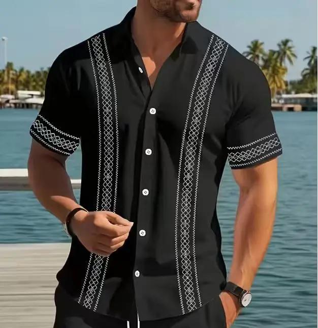 Hawaiian Short-Sleeve Shirt For Men by AuroreWear