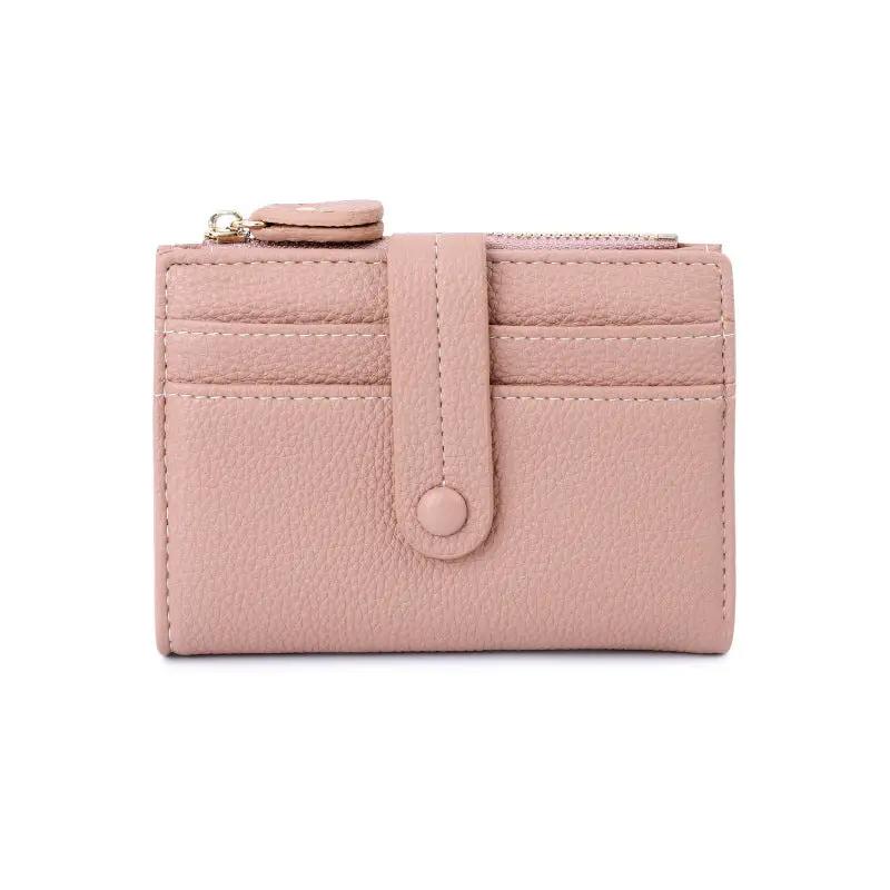 AuroreWear Plaid Leather Compact Wallet by AuroreWear