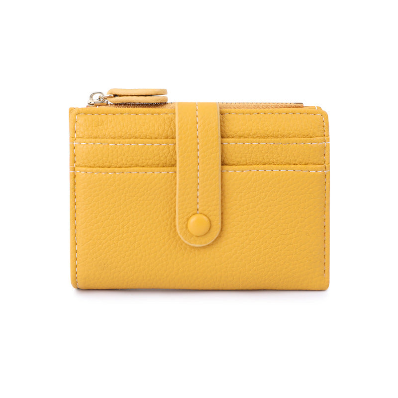 AuroreWear Plaid Leather Compact Wallet by AuroreWear